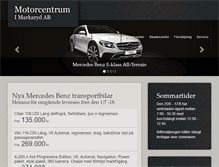 Tablet Screenshot of motorcentrummarkaryd.se